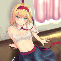 This is a pixiv picture whose title is アリスが実はドMだったら….