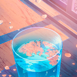 This is a pixiv picture whose title is DRINK-朝桜-.