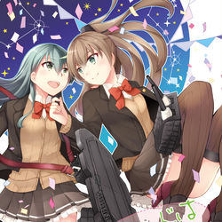 This is a pixiv picture whose title is 【Comic1】ハッピーエンドはいつもふたりで【艦これ/百合】.