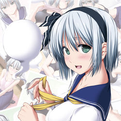 This is a pixiv picture whose title is 脱衣妖夢ちゃん.