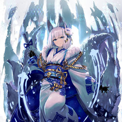 This is a pixiv picture whose title is 加賀.