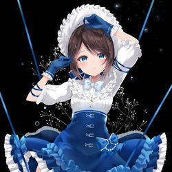This is a pixiv picture whose title is 少女達の確執.