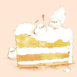 This is a pixiv picture whose title is クリームケーキ.