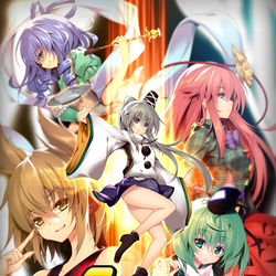 This is a pixiv picture whose title is 【例大祭16新刊】「Stomach feels heavy」.