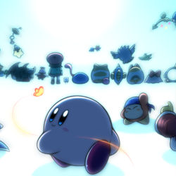This is a pixiv picture whose title is 【星のカービィ】あの戦いを終え、星羅を超え…【27周年】.