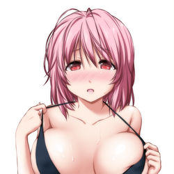 This is a pixiv picture whose title is 幽々子様の今年の水着はきわどい.