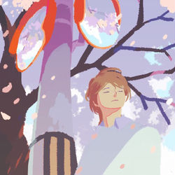 This is a pixiv picture whose title is 春は鏡の中.