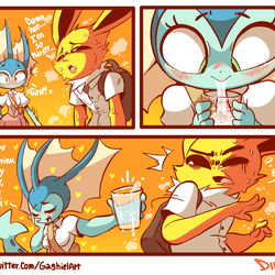 This is a pixiv picture whose title is Vapee's Generosity.