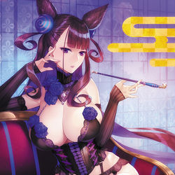 This is a pixiv picture whose title is 紫式部.