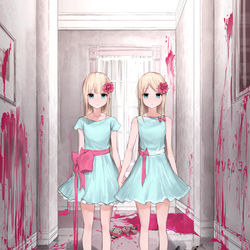 This is a pixiv picture whose title is 双子.
