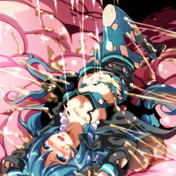 This is a pixiv picture whose title is 【初音ミク】 ぐりーんぽんぽこ.