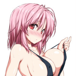 This is a pixiv picture whose title is 大胆水着幽々子様.