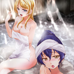 This is a pixiv picture whose title is えりうみ温泉.