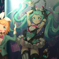 This is a pixiv picture whose title is 湿哒哒的miku·MAGICAL MIRAI 2019.ver.