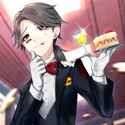 This is a pixiv picture whose title is 宴会紳士.