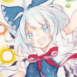 This is a pixiv picture whose title is 凍符「パーフェクトフリーズ」.