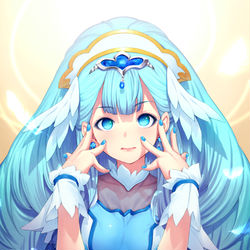 This is a pixiv picture whose title is キュアアンジュ.