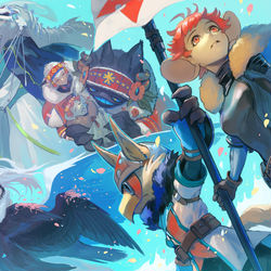 This is a pixiv picture whose title is 【PFLS】重なる世界.