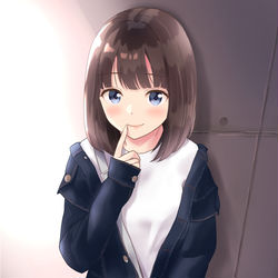 This is a pixiv picture whose title is ニコッ.