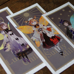 This is a pixiv picture whose title is 三月精 ポストカード.