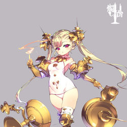 This is a pixiv picture whose title is 【ランプ】燭台ちゃん【擬人化】.