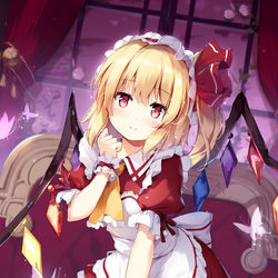 This is a pixiv picture whose title is ご奉仕フランちゃん.