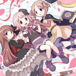 This is a pixiv picture whose title is なかよし３人.