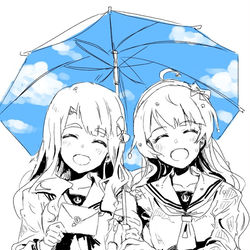 This is a pixiv picture whose title is 想い出はクリアスカイ.