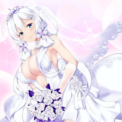 This is a pixiv picture whose title is 【アズレン】愛と希望の暁星【イラストリアス】.