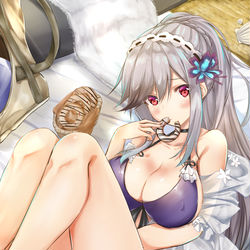 This is a pixiv picture whose title is ダンケルクの水着で….