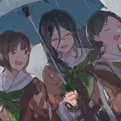 This is a pixiv picture whose title is 雨に唄えば.