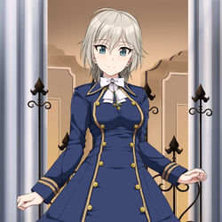 This is a pixiv picture whose title is 軍服ワンピアーニャ.