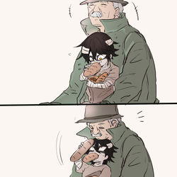This is a pixiv picture whose title is とある老人と少年のゆめ.