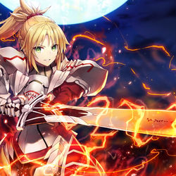 This is a pixiv picture whose title is モードレッド.