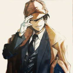 This is a pixiv picture whose title is ホームズ.