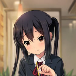 This is a pixiv picture whose title is 【5/4桜高新歓9】あずにゃんと下校デート中【新作】.
