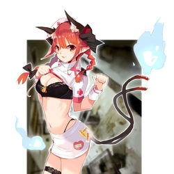 This is a pixiv picture whose title is ナースお燐.