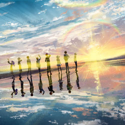 This is a pixiv picture whose title is 『ツユハレ』.