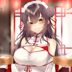 This is a pixiv picture whose title is メイド風チャイナガール.