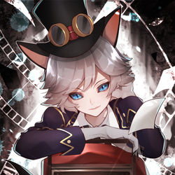This is a pixiv picture whose title is 月下の紳士.