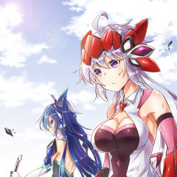 This is a pixiv picture whose title is 銃剣突撃.