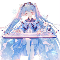This is a pixiv picture whose title is Snow Miku.