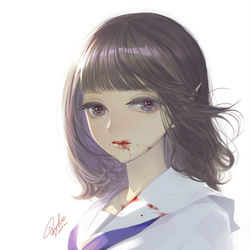 This is a pixiv picture whose title is 彼女の秘密.