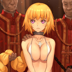 This is a pixiv picture whose title is 教会へ引き渡されたジャンヌ.