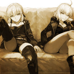This is a pixiv picture whose title is 新宿オルタの2人.