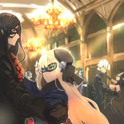 This is a pixiv picture whose title is 仮面舞踏会.