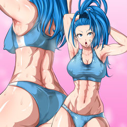 This is a pixiv picture whose title is 汗だく主将ミズキちゃんいいですね.