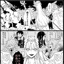 This is a pixiv picture whose title is 君と相対するだけで、悪夢を見ているようなものなのさ.