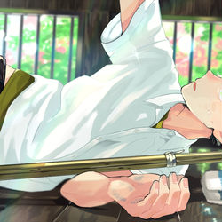This is a pixiv picture whose title is 夏立つ.