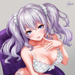 This is a pixiv picture whose title is 下着鹿島.